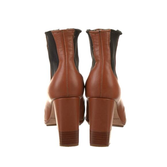 Ulla Johnson 6 Clement $645 Chelsea Boots Saddle Leather Pull On Ankle Brown 36 - Picture 5 of 7